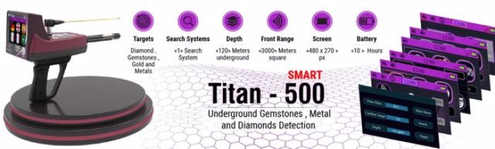 جهاز تيتان 500 سمارت لكشف الذهب والمعادن  والكنوز الدفينة والألماس 3