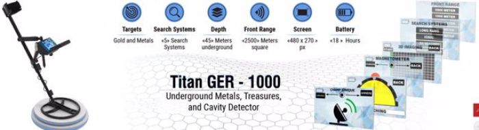 تيتان جير 1000 لكشف الذهب والكنوز  1